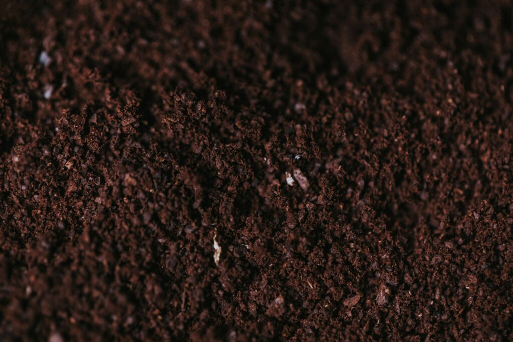 Rich dark screened topsoil